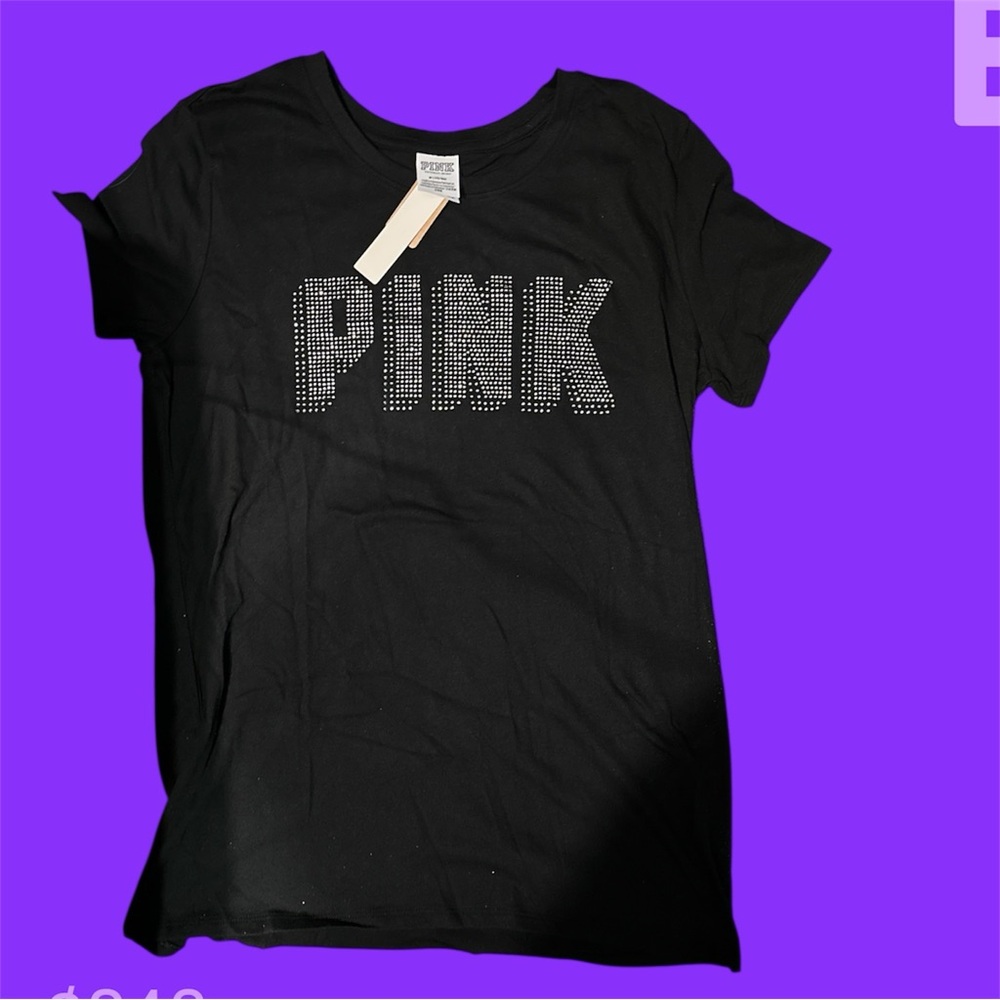 NWT VS PINK RHINESTONE TEE